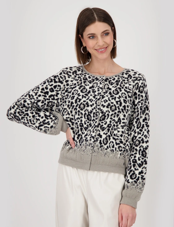 Monari gebreid vest 808993