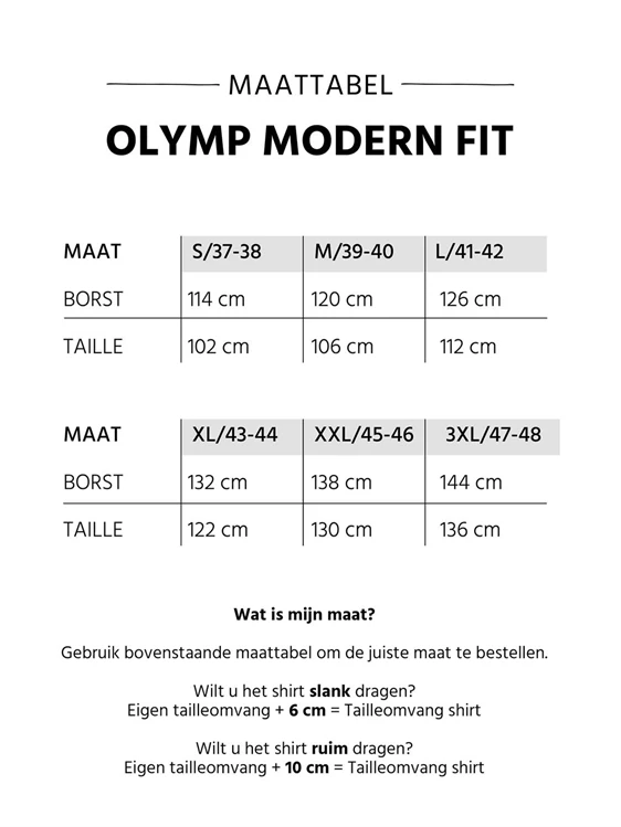 OLYMP business overhemd Modern Fit 120834