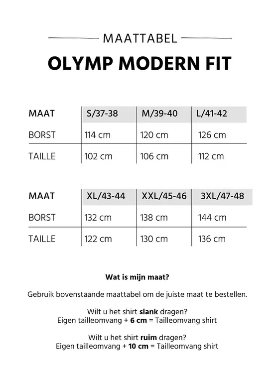 OLYMP business overhemd Modern Fit 123834