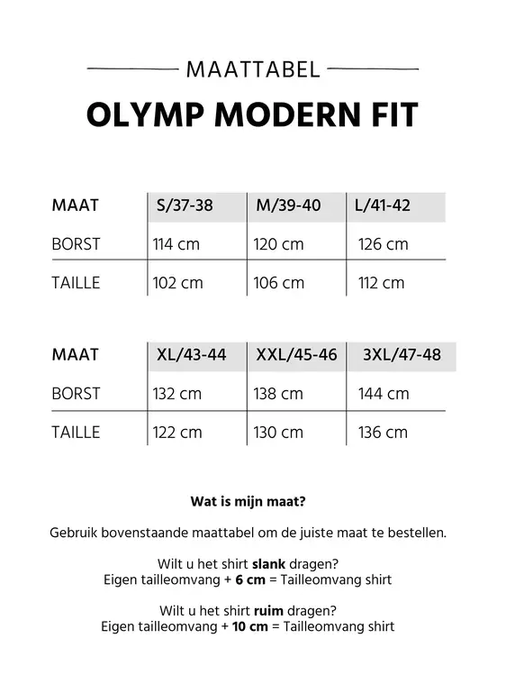 OLYMP overhemd Modern Fit 120152