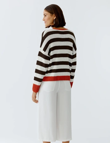 Oui v-hals trui 0096491