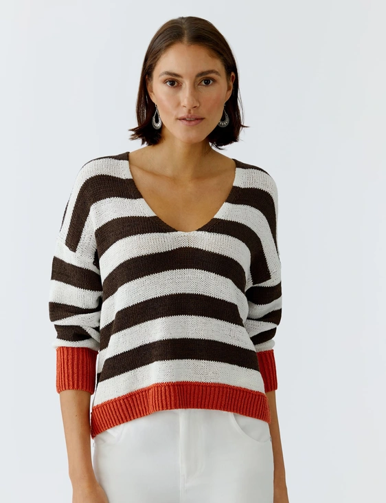 Oui v-hals trui 0096491