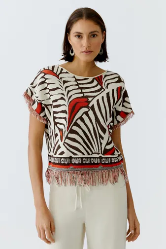 Oui v-hals trui 0097558