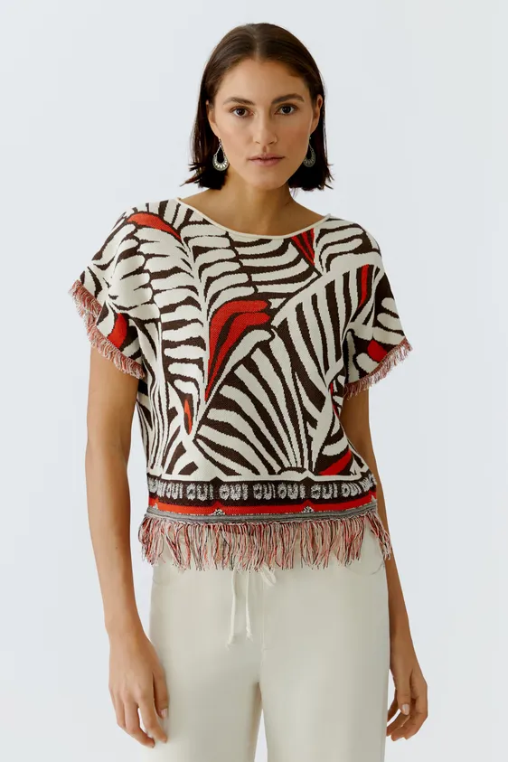 Oui v-hals trui 0097558