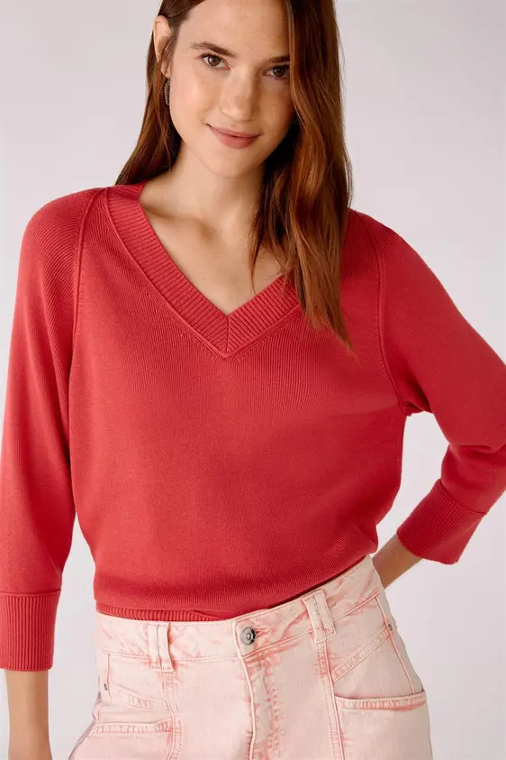 Oui v-hals trui 78144