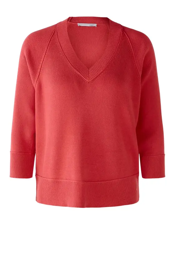 Oui v-hals trui 78144