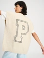 Pom gebreid vest SP9266
