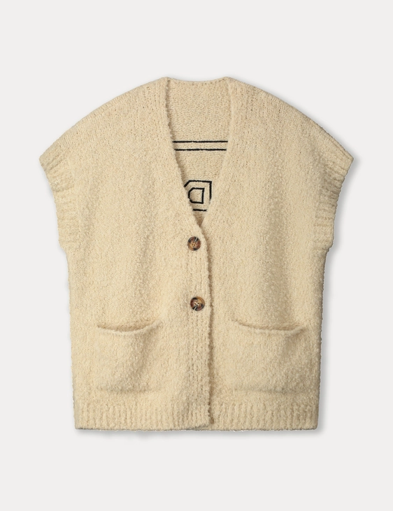 Pom gebreid vest SP9266