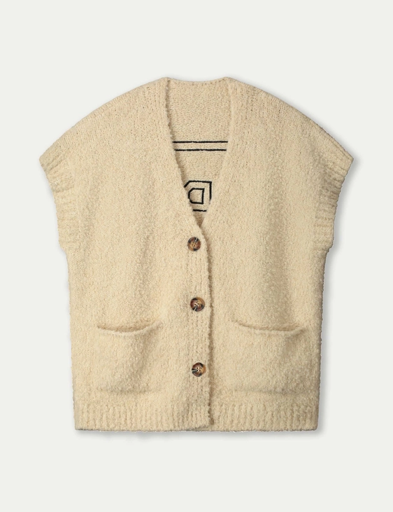 Pom gebreid vest SP9266