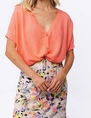 Poools gebreid vest 423109