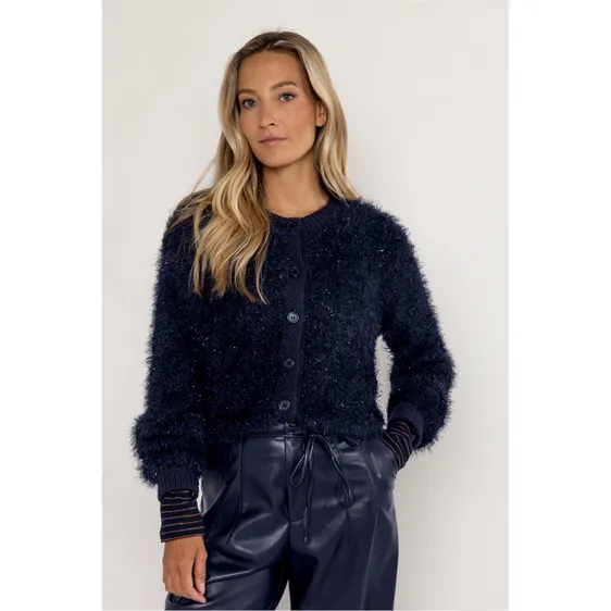 Poools gebreid vest 533143