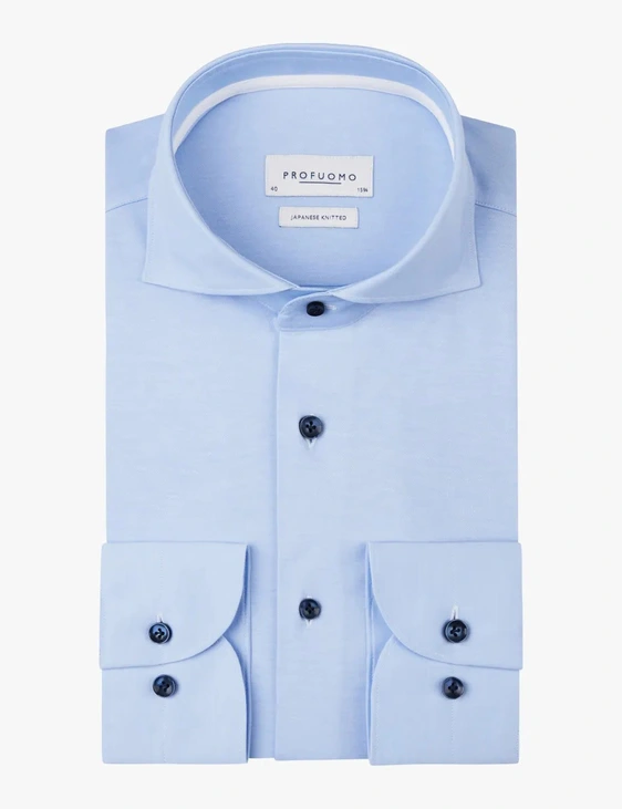 Profuomo jersey overhemd Slim Fit PPVH10052B