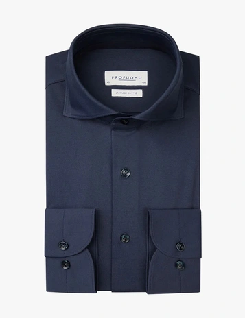 Profuomo jersey overhemd Slim Fit PPVH30044B