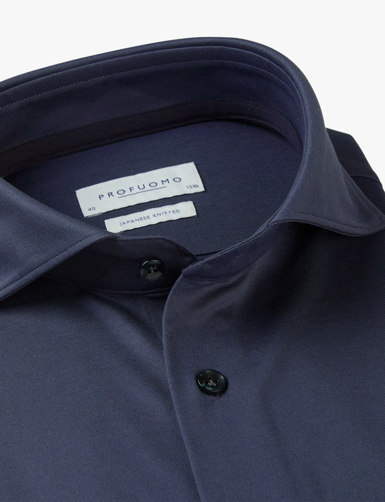 Profuomo jersey overhemd Slim Fit PPVH30044B