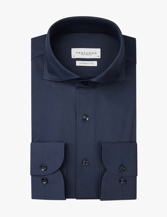 Profuomo jersey overhemd Slim Fit PPVH30044B