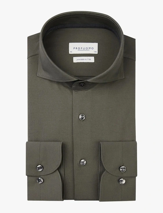 Profuomo jersey overhemd Slim Fit PPVH30044E