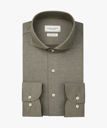 Profuomo jersey overhemd Slim Fit PPWH30025D