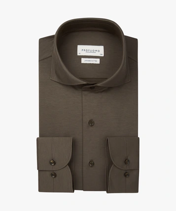 Profuomo jersey overhemd Slim Fit PPWH30026B