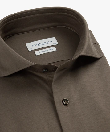 Profuomo jersey overhemd Slim Fit PPWH30026B