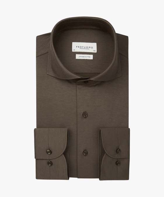 Profuomo jersey overhemd Slim Fit PPWH30026B