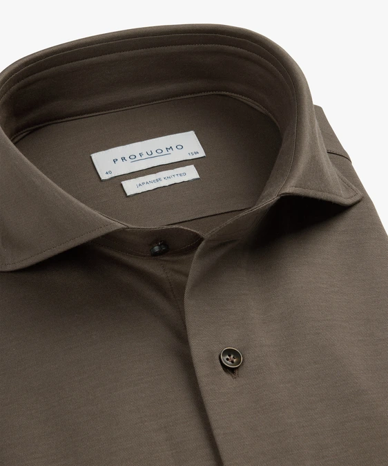 Profuomo jersey overhemd Slim Fit PPWH30026B