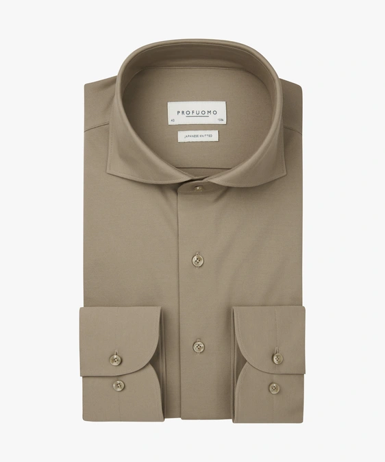 Profuomo jersey overhemd Slim Fit PPWH30026D