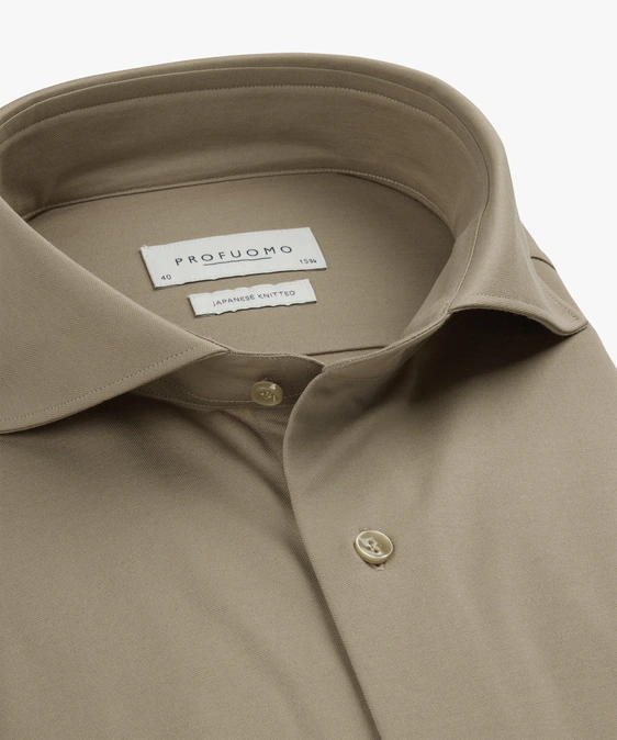 Profuomo jersey overhemd Slim Fit PPWH30026D
