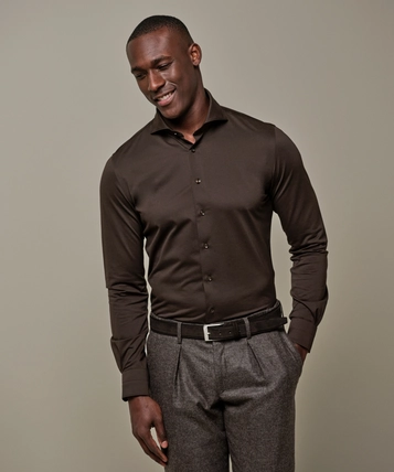Profuomo jersey overhemd Slim Fit PPWH30026E