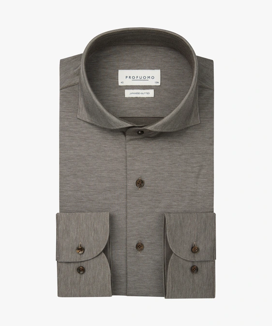 Profuomo jersey overhemd Slim Fit PPWH30026E