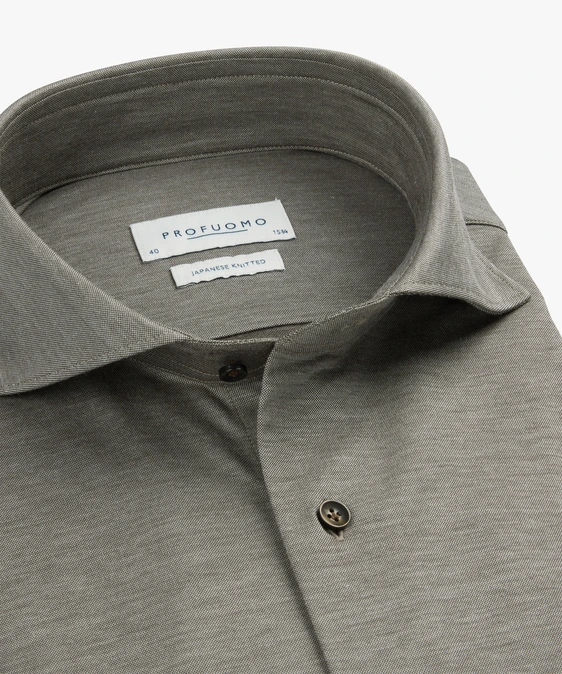 Profuomo jersey overhemd Slim Fit PPWH30026E
