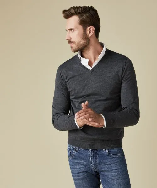 Profuomo v hals trui Slim Fit PP0J00201