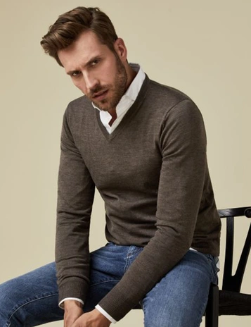 Profuomo v-hals trui Slim Fit PP0J00207