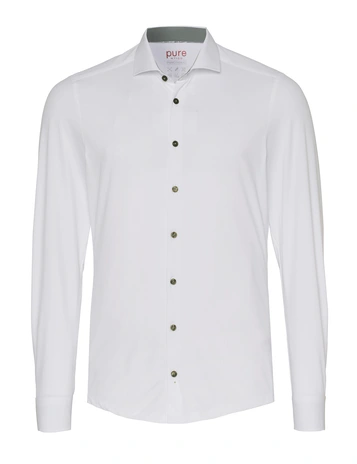 PURE jersey overhemd Slim Fit E11304-21712