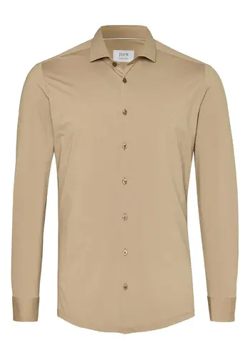 PURE jersey overhemd Slim Fit E21300-21750