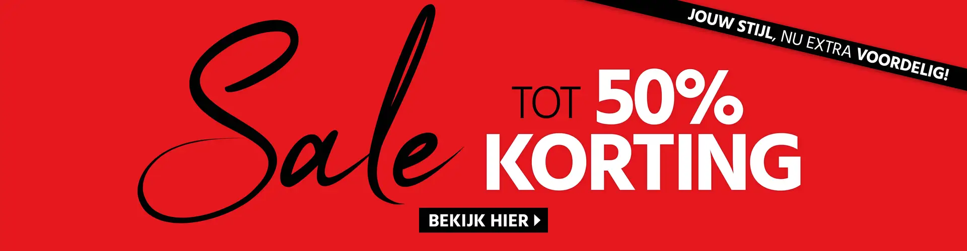 Sale 50% korting