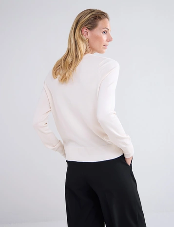 Summum gebreid vest Bordeaux-7980